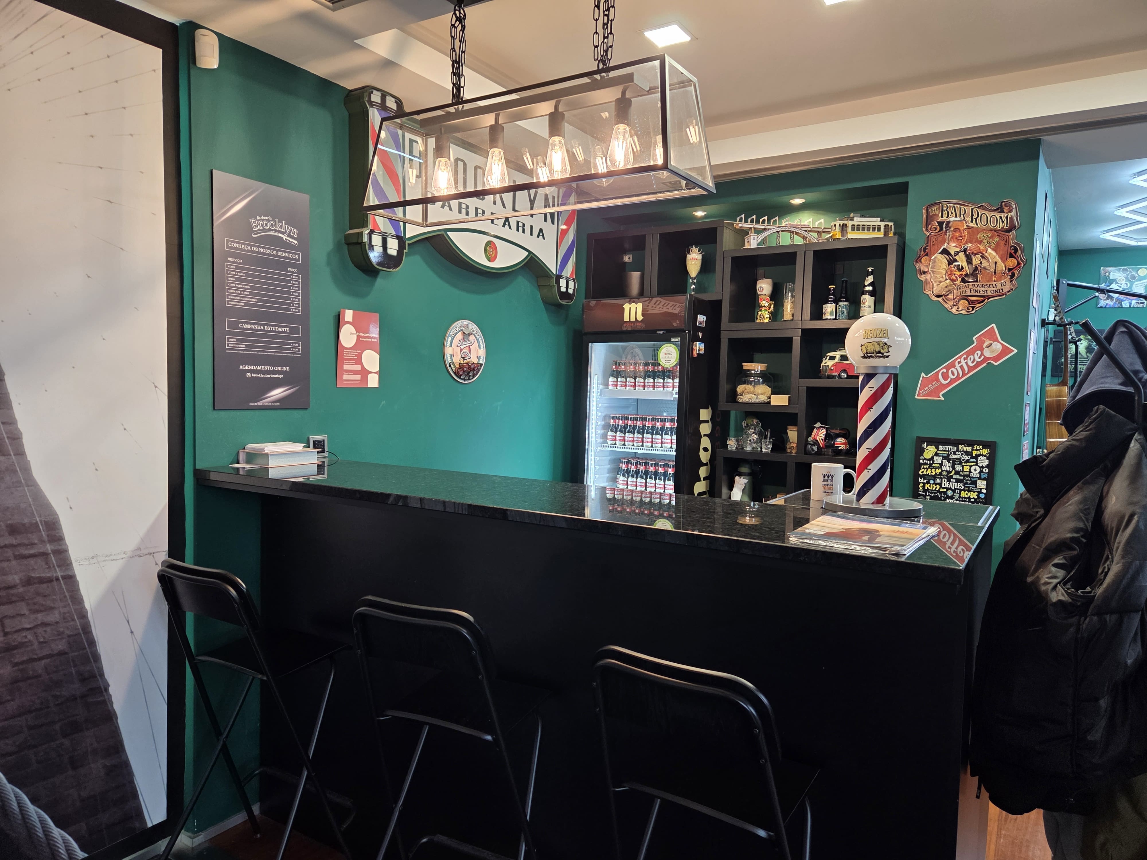 Entrada da Barbearia Brooklyn